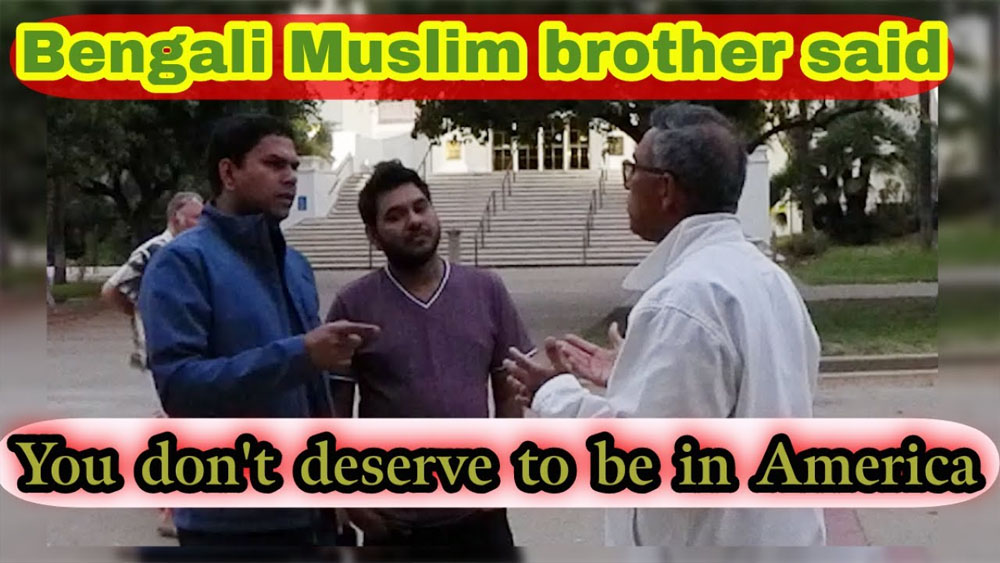Bengali Muslim brother said YOU do not deserve to be in America./BALBOA PARK